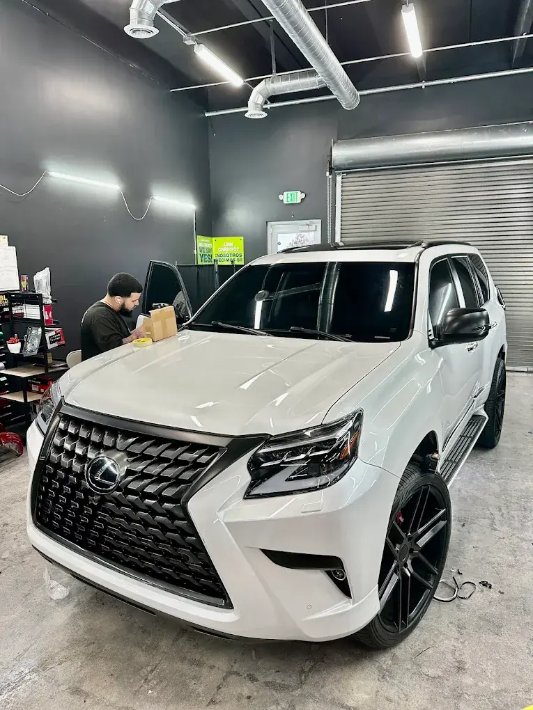 Dairon Work Wht Lexus Suv by Black Diamonds Tinting Garage